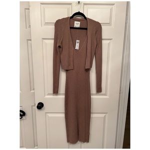 Abercrombie & Fitch 2 piece knit midi dress